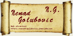 Nenad Golubović vizit kartica